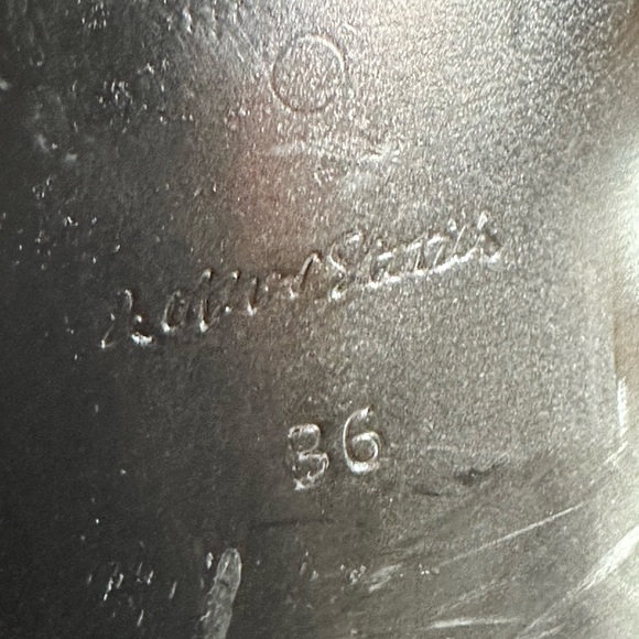 Other Stories Leather Black Loafers with Gold Accent Size 36 - Picture 10 of 11